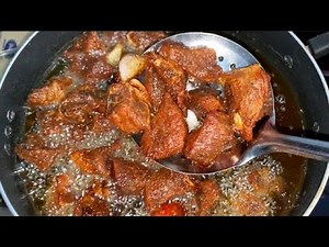 How To Fry Tasty Dry Meat | Deep Fried Beef Meat |Fave_Dishes