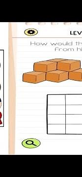 Brain test all star level 112 how would the boxes seem from his angle