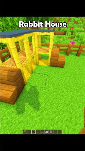 Minecraft Rabbit 🐰 House Tutorial #minecraft #shorts