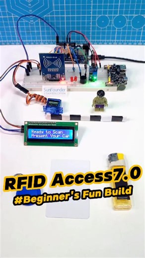 SunFounder Maker Education on Instagram: "This Arduino Door Unlocks with RFID… Unless There’s Fire! 🔥🔒#Arduino #RFIDAccess #FireDetection #SmartHome #DIYSecurity"