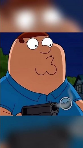 Peter shoots Cleveland Jr 😱 | #familyguy #shorts