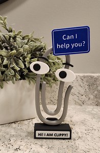 Clippy Desk Decoration – Customizable Retro Office Desk Decor, 3D Printed Computer Companion, Funny Coworker Gift - Etsy