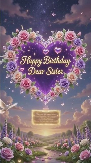 💕birthday wishes to sister💕greetings&wishes for dear one💕for more lovely messages like and subscribe