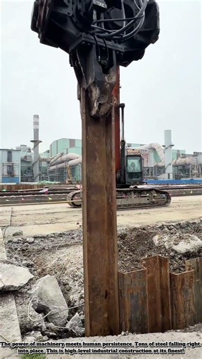 Man vs. Machine: Heavy Duty Sheet Piling Challenge!#Machine #Craftsmanship #Beautifultools #Tools