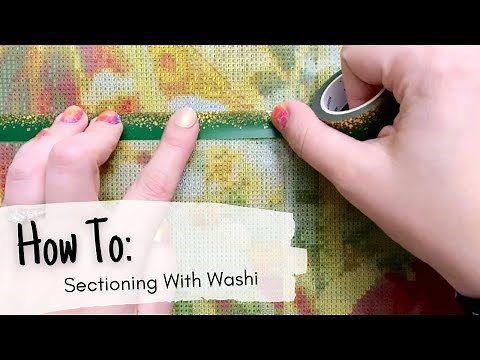 How To: Section Off Your Canvas With Washi Tape || A diamond painting tutorial