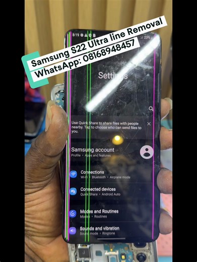 Samsung Screen Repair: Fix Green and Pink Lines Easily