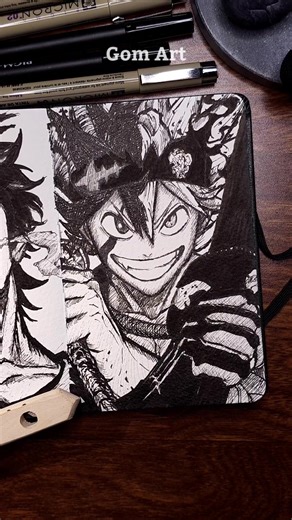 Black Clover ASTA Drawing Relay #42 - Gom Art YouTube Channel