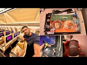 Luxurious Etihad Airways Boeing 787 Dreamliner ECONOMY CLASS with UNLIMITED FOOD & Drinks ||