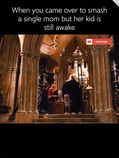 When you came over to smash a single mom but her kid is still awake - Harry Potter Meme