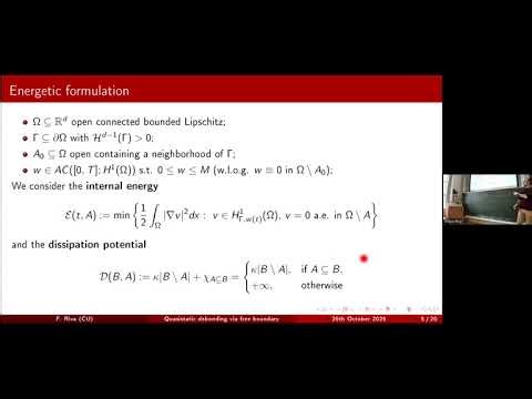 A free boundary approach to quasistatic debonding