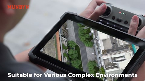 MUNBYN 10.1" Rugged Tablet IRT11, Android 14, 8GB+128GB Rugged Android Tablet with GPS, 700nits Outdoor Work PC, IP65 Waterproof for Offroad UTV, Drone, Camping 2Y Protection