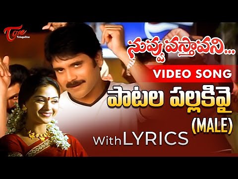 Patala Pallakivai Male Song with Lyrics | Nuvvu Vastavani Songs | TeluguOne