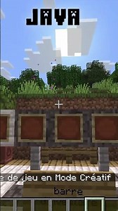 Minecraft Java VS Bedrock (Inventory Bar)