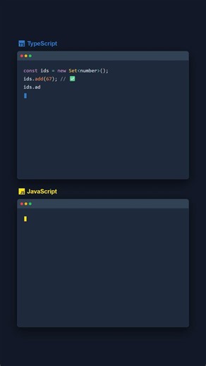 Typed Sets — TypeScript vs JavaScript