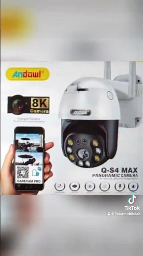 Andowl Q-S4 MAX 8K WIFI IP Smart Camera Stay safe with this Wireless Panoramic Security Camera!