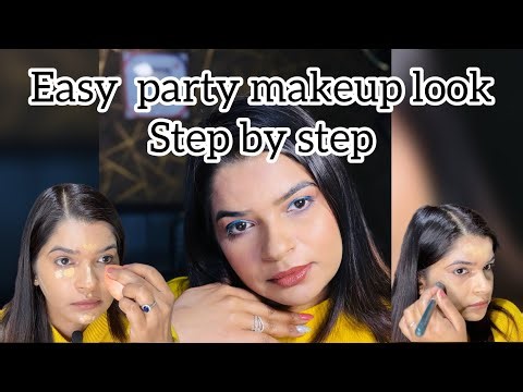 ✨Easy party makeup look✨|step-by-step|
