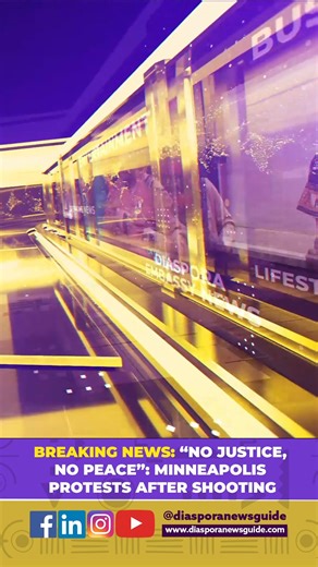 Protests have filled the streets of Minneapolis following a fatal shooting that has reignited national conversations around law enforcement, federal authority, and accountability. Chants of “No Justice, No Peace” echo as communities demand answers, while investigations continue and officials urge calm. This is a developing story with multiple perspectives and unanswered questions. #DiasporaNewsGuide #MinneapolisProtests #NoJusticeNoPeace #BreakingNews #USNews #CivilRights #PublicSafety #Communit