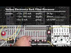 Verbos Bark Filter Processor: preview #1 (formant filter)
