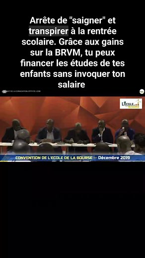 10K views · 172 reactions | Arrête de "saigner" et transpirer à la rentrée scolaire. Grâce aux gains sur la BRVM, tu peux financer les études de tes enfants sans invoquer ton salaire #bourse #businesssuccess #podcast #africa #stockmarket #talkshow #ceo #finance #educationfinanciere #motivation | Comprendre l'investissement boursier en UEMOA | Facebook