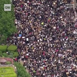 462K views · 10K reactions | In London, thousands protested against racism outside the US Embassy on Sunday. "Together, we will let our voices be heard. Enough is Enough. Black people cannot keep suffering," one protester addressed the crowd. https://cnn.it/2UA8FMX | CNN | Facebook