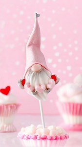 🎀 **Let’s Make This Super Sweet Valentine Gnome Cake Pop!** 🎀 Ready to add some love to your Valentine treats? Follow these steps to create the most adorable sweet valentine gnome cake pop: ✨ Start with **My Little Cakepop’s Cone Cake Pop Mold** for the base. ✨ Dip your cake pop in your favorite shade of pink chocolate. ✨ Use our fondant string of hearts mold. ✨ beard made with @unforgedible_arts exclusive hand crafted beard made made to fit perfectly with our cone cake pop mold. This creates 