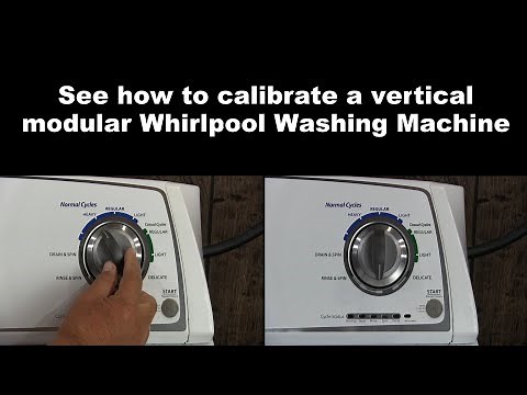 Whirlpool Vertical Modular Washing Machine - How To Calibrate Your Whirlpool Washer