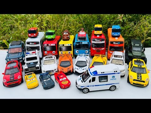 Mobil Mobilan Bus Tayo, Mobil Polisi, Ambulance, Mcqueen, Mobil Balap, Lamborghini, Bus Basuri #6110