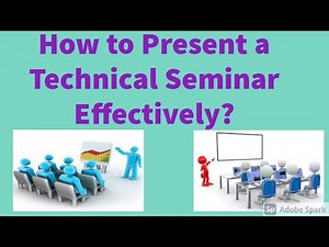 How to make a Technical Seminar Presentation|How to start a Technnical Seminar |Tips & Check lists