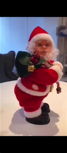 dancing Santa toy , 😁 #merrychristmas #christmas #santa #santaclaus #fyp