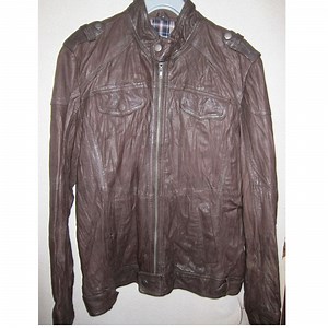 [Hot Item] Faux Scooter Jackets Motorcycle Leather Blazer Goatskin Hide Bomber Coats