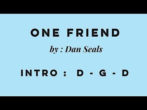 One Friend lyrics and chords