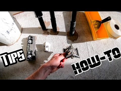 Taping Drywall Corners With Compound Tube