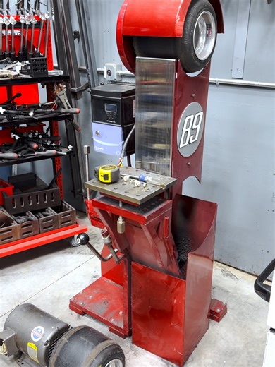 Recognize this go kart belt grinder? It's getting a 10hp motor upgrade! Here's a walk through of how this grinder works. Stay Tuned to see what next for this grinder. Check out Youtube channel to see when this grinder was built @fireballtool #fireballtool #tools #diy#custom#gokart#beltsander#beltgrinder