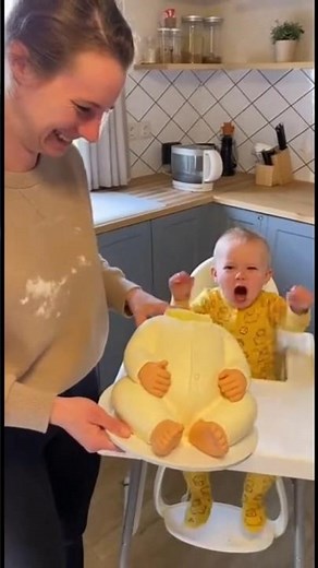 That went wrong - baby completely freaked out!