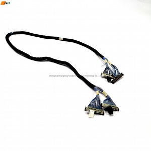 [Hot Item] Micro 51 Pin 41 Pin Connector Lvds Cable for LCD LED Custom Laptop 60 20 30 50 40 Pin Wire Wiring Harness Cable Assembly