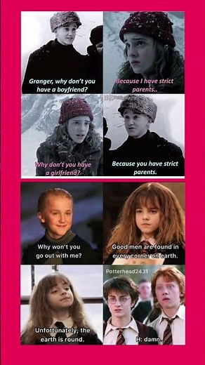 Draco vs Hermione Savage Comebacks 😂 | Harry Potter Funniest Meme Compilation | Wizard Memes #shorts