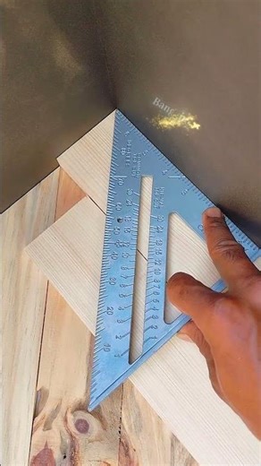fast and accurate right angle measurement pattern #woodworking #WoodworkingUSA #CarpentrySkills #Gb