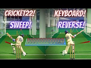 How to Play Sweep/Reverse Sweep Shot with KEYBOARD in Cricket 22 in Detail!!!