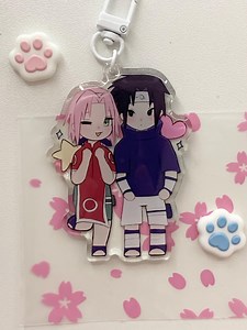 Sasusaku Sakura Sasuke Anime Keychain - Etsy