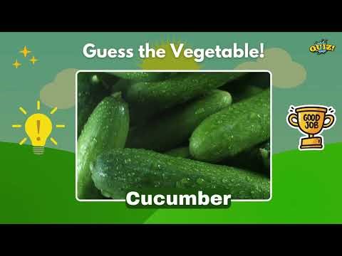 Guess the Vegetables! Fun Vegetable Quiz for Kids! Learning Video