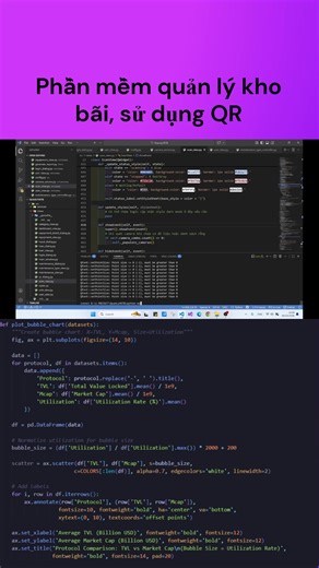 Sử dụng python code phần mềm quản lý kho bãi bằng mã Q. R #ai #python #computervision #programming #machinelearning