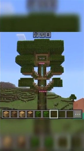 Minecraft Tree House Tour 🌳🏡 #shorts #minecraftshorts #minecraft