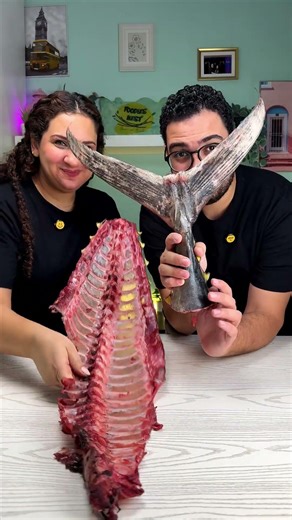 The Stubborn Tuna Fish, Full Video Here 😱🐟 #shimaaandmasoud