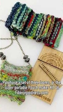 No-sew Pouch Weaving Loom, warp to pouch removal