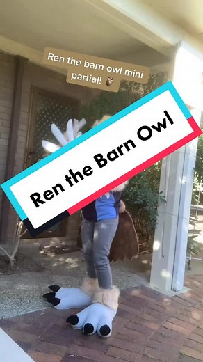 Ren the Barn Owl Fursuit Feet Pattern Tutorial