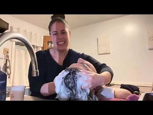 ASMR WASHING DAVID’S HAIR OVER THE SINK