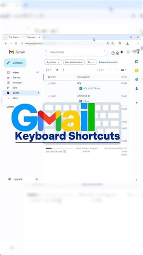 Quickly Handle your Mails📧 | Keyboard Shortcuts📨 for Gmail in your Desktop.