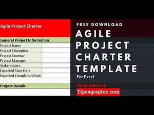 Agile Project Charter Template for Excel, Free Download 🡆 http://bit.ly/2mTIxuR