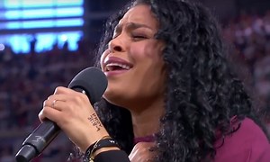 Jordin Sparks Makes Statement National Anthem Performance VIDEO