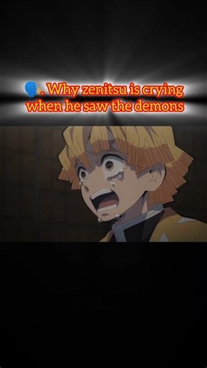 why zenitsu is crying reason #punk #music #aura #anime